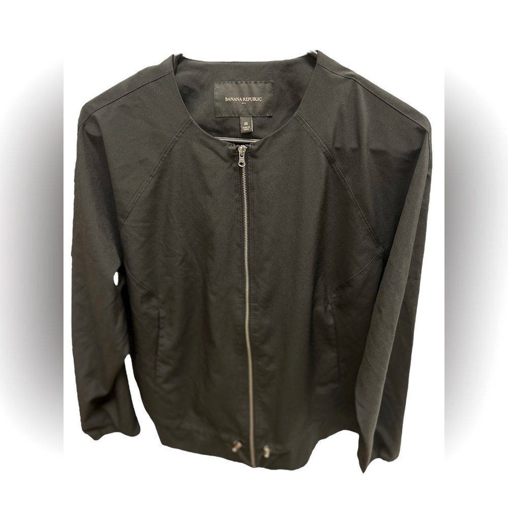 Banana Republic Women's Dark Gray Bomber Jacket